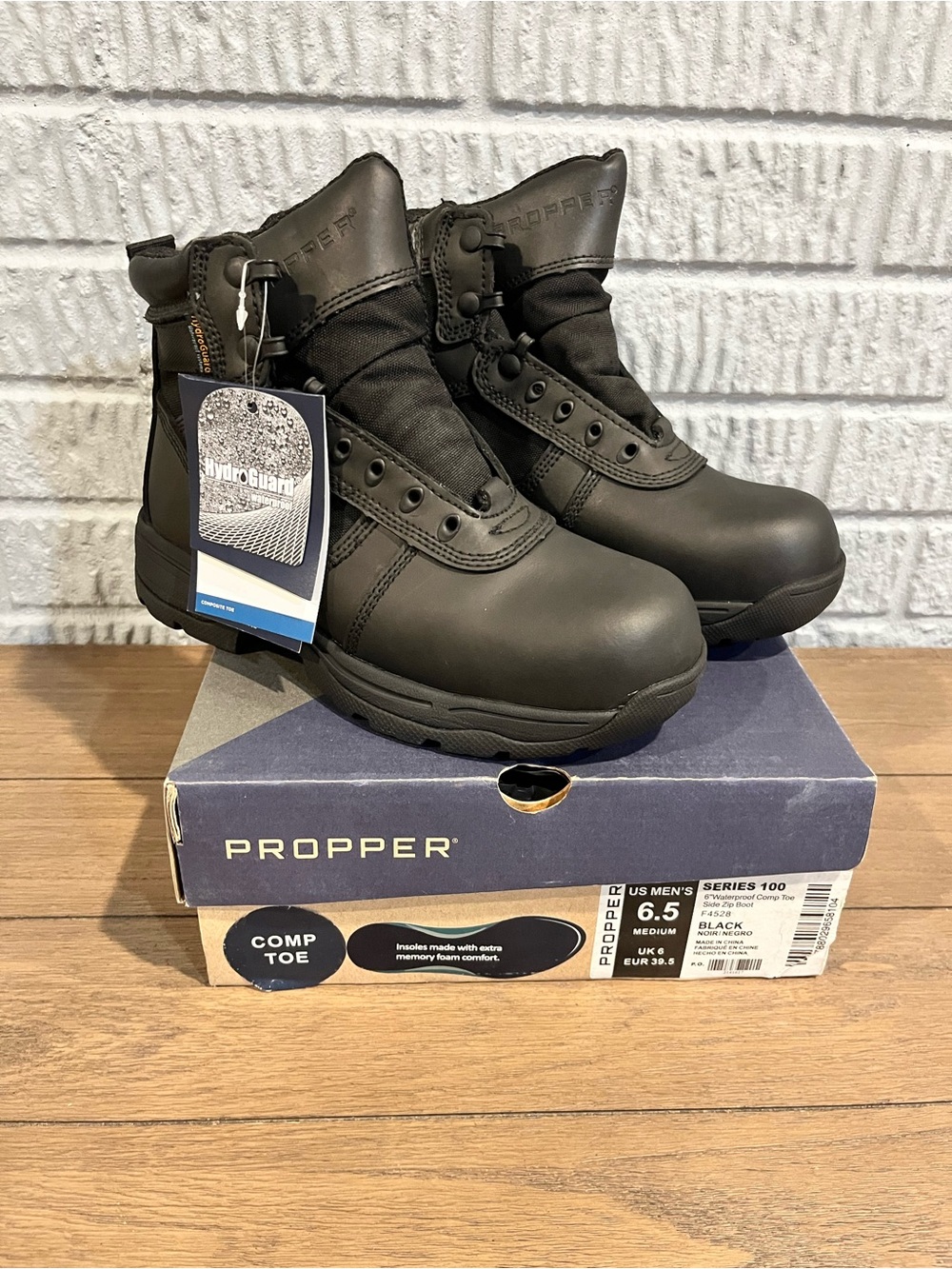 Propper 6” Series 100 Lightweight Black Waterproof Tactical Duty Boot F4528 6.5